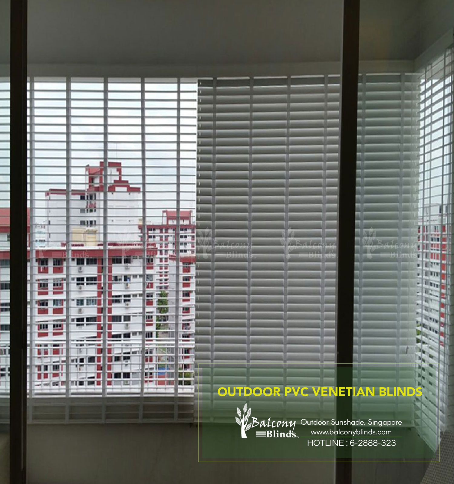 Outdoor PVC Venetian Blinds at Mi Casa, Condominium