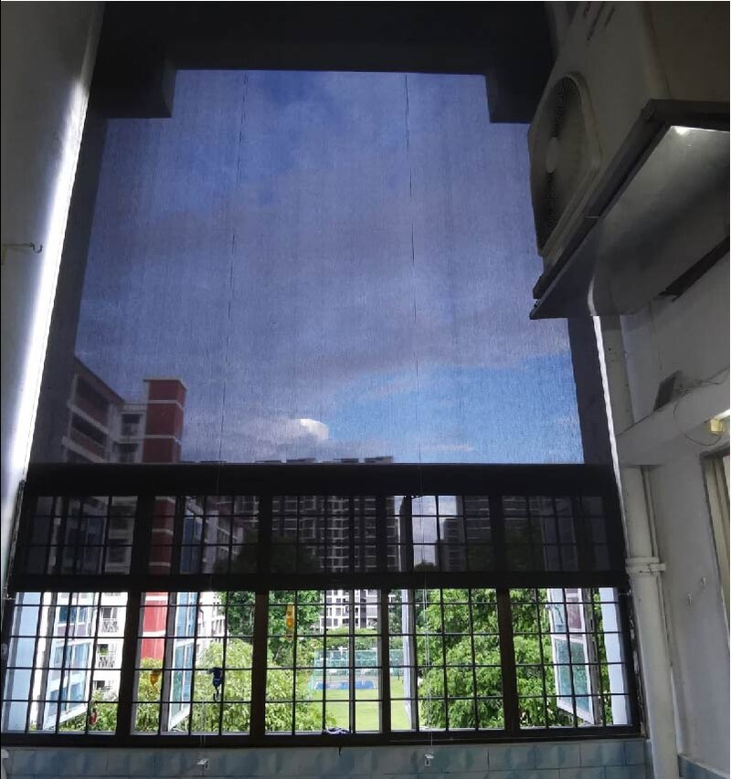 Motorised Outdoor Blind Fabric