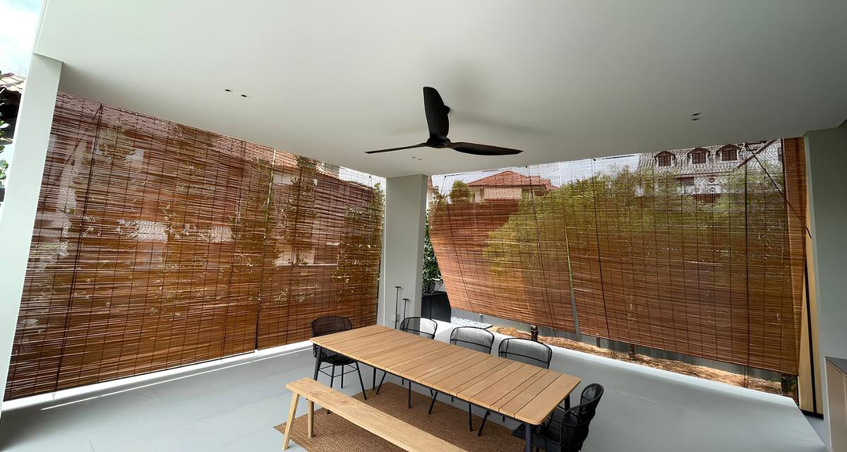 Waterproof Outdoor Bamboo Blinds