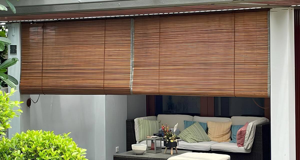 Waterproof Outdoor Bamboo Blinds